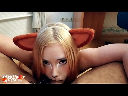 ❤️ Kitsune yutmoq Dik va uning og'ziga cum Sifatli pornoda bizda ☑